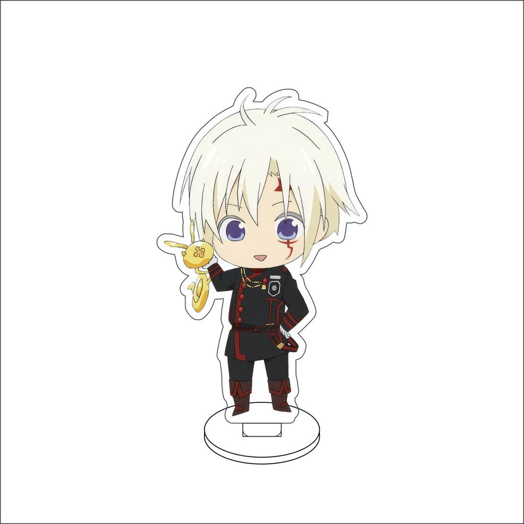 10CM Anime D Gray-man Figure Stand Model Allen Walker/Yu Kanda/Lenalee Lee/Lavi Bookman Jr Cute Desk Decor Standing Sign Gifts