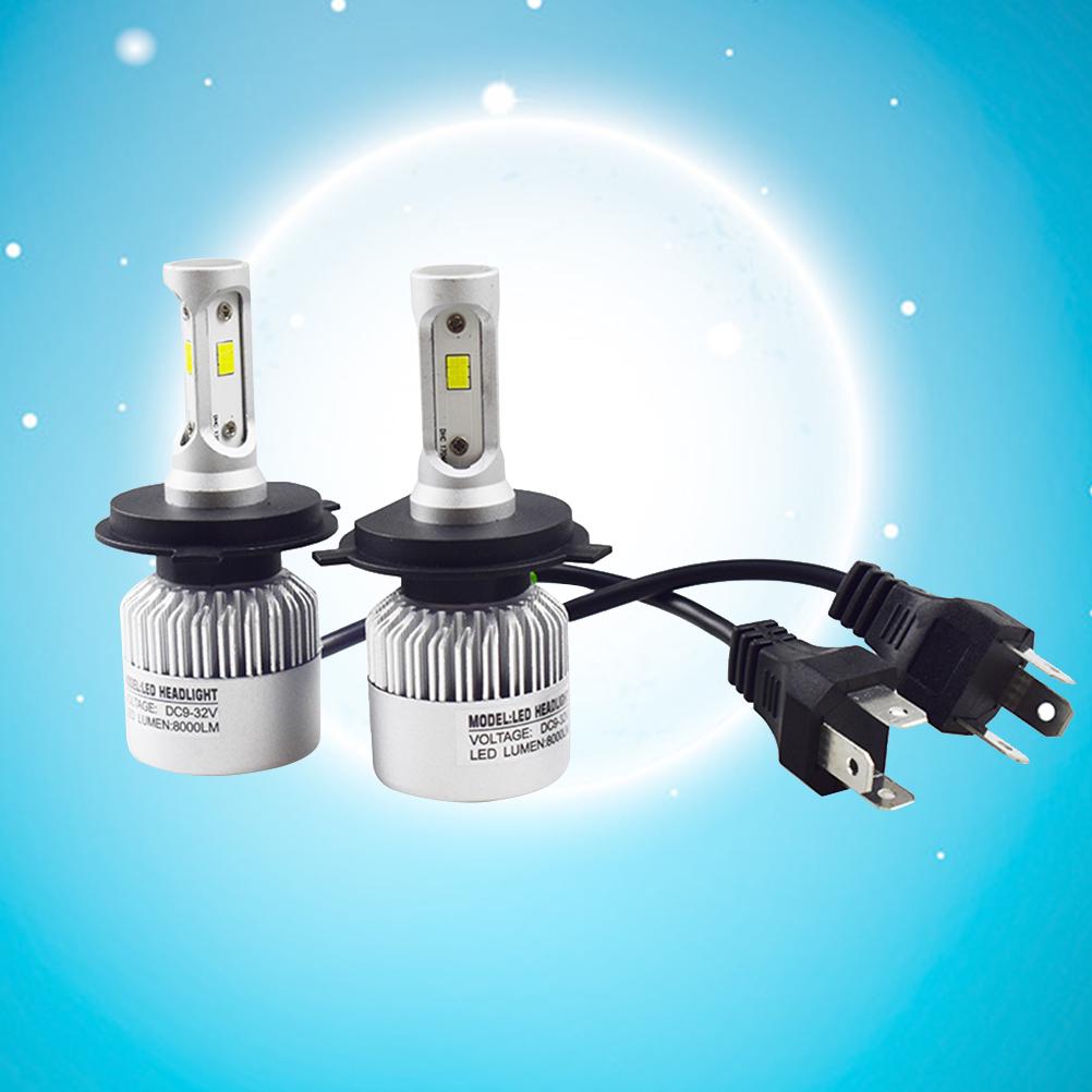 2 Pieces H4 9-32V 36W LED Headlight Bulbs Lamp Super Bright 6000K 8000LM