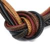 1 Yard Echte Leder Geflochtene Schnur 10/12mm Vintage Flache Schnüre Für DIY Heimdekoration Kleidung Schmuck Zubehör