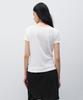 INSILENCE WOMEN Cotton Linen Natural Strap T-Shirt White