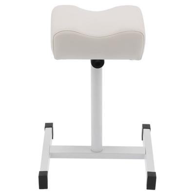 Apoio para os pés de pedicure, apoio para os pés de spa com altura ajustável, antiderrapante, acolchoado, branco