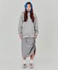 Weibeugeon Nylon Banding Shirred Skirt Grey