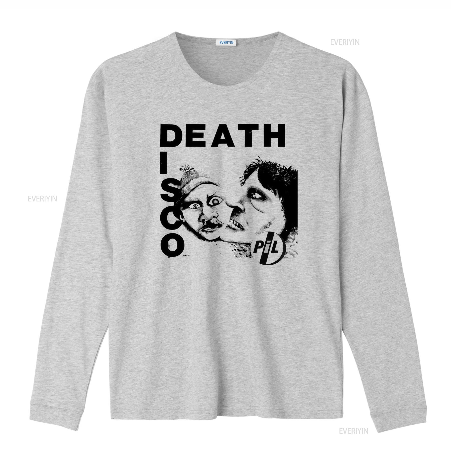 

Hot Death Disco T Shirt Public Image Ltd Pil Post Punk Style Magazine The Fall vintage Washed Top For Everyday Wear graphic 4XL