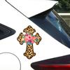 Leopard Cross Print Sticker Scratch Covering Self-Adhesive Waterproof Decal Motorcycle Decorative Accessorie