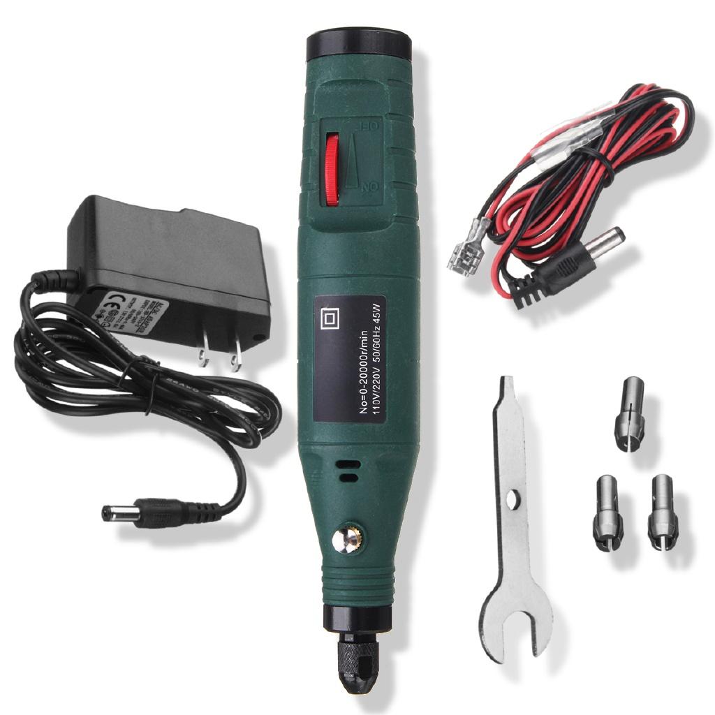 Speed Electric Grinding Rotary Tool Variable Hand Carving Engraving Pen Grinder Power Tool Mini Cordless Electric Drill