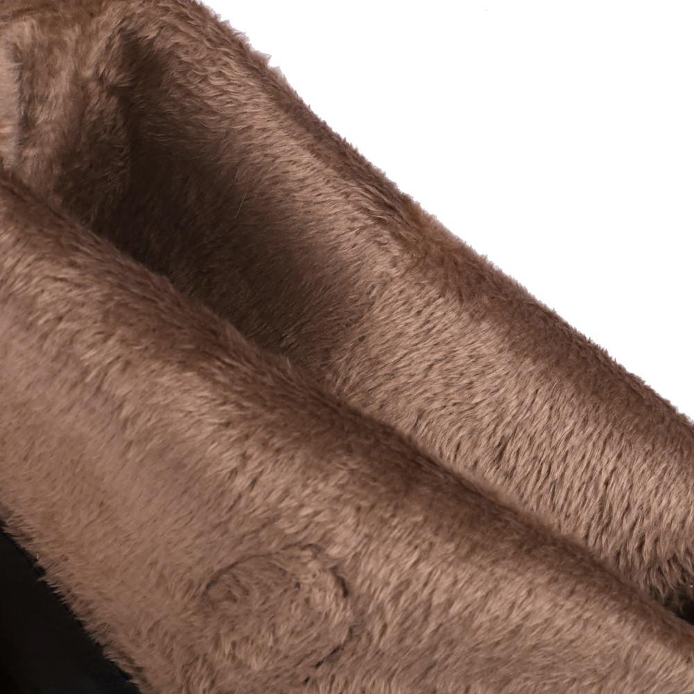 Fashion Women Long Boots Knee High Booties Ladies Shoes Platform Thick Heel Flock Zipper Woman Fashion 2024 Autumn Winter Black Brown