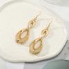 European and American gold retro design earrings ins wind geometric exaggerated earrings earrings earrings female spot