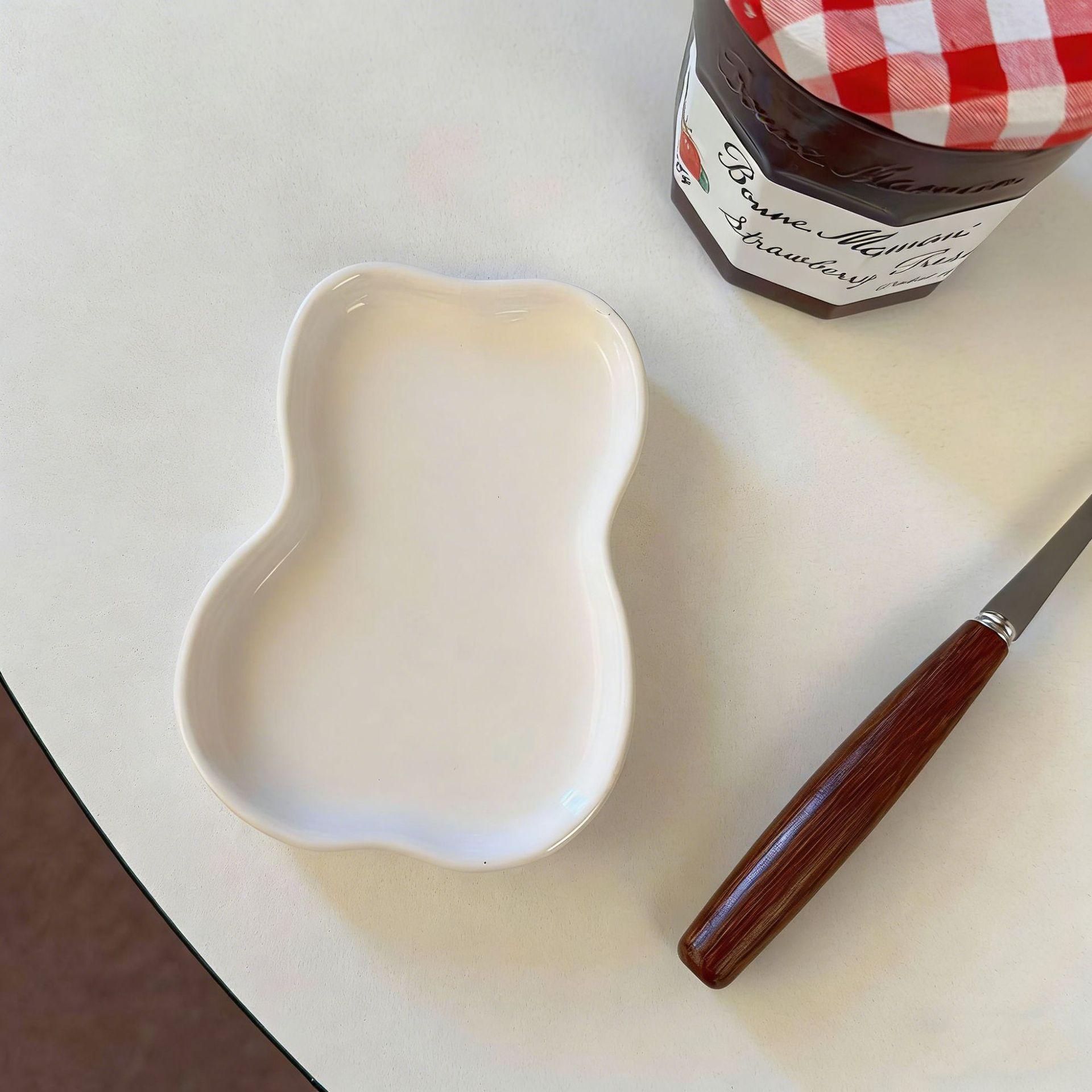 Japanese Cat Dipping Dish, Household Ceramic Soy Sauce Dish, Bone Spitting Dish, Cute Mini Small Dish, Multi-Functional Seasoning Dish