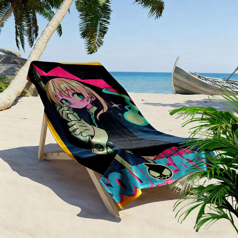 Ga-Rei: Zero 2D Flat Print Beach Towel, Large Soft Quick Dry Towel for Beach Camping SwimmingXSTJ0915494