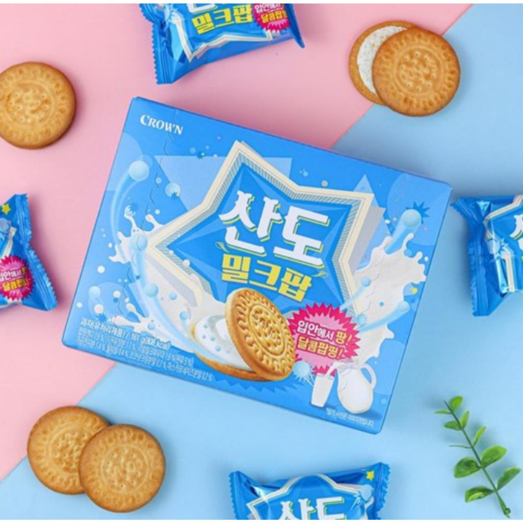 [Crwon] Sando Milk Pop & Berry Pop 161g