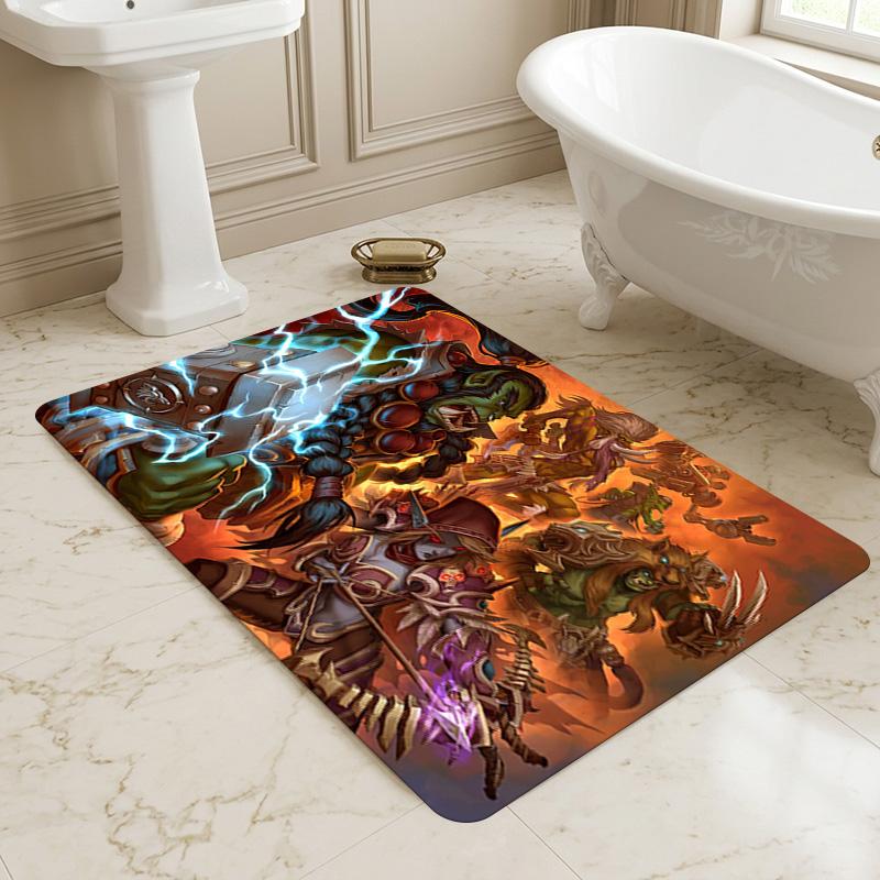 Warcraft World Living Room Nonslip Area Rug Soft Carpet For Bedroom Game Playroom Sofa Office Home Decor Doormat Christmas Gift C9302593