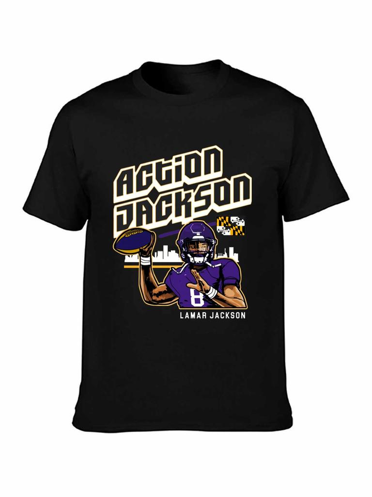 T-shirt d'action Lamar Jackson