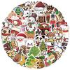 50 Christmas Cartoon Waterproof Sticker Sheets for Phone Cases and Scrapbooks