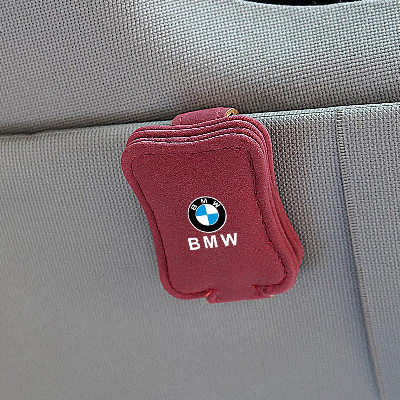 Car Suede Cards Case Leather Glasses Clip Sunglasses Bracket For BMW F25 F26 F16 F15 F34 F07 F40 F10 F45 F46 G20 G22 G23 G12 F13 GBF49