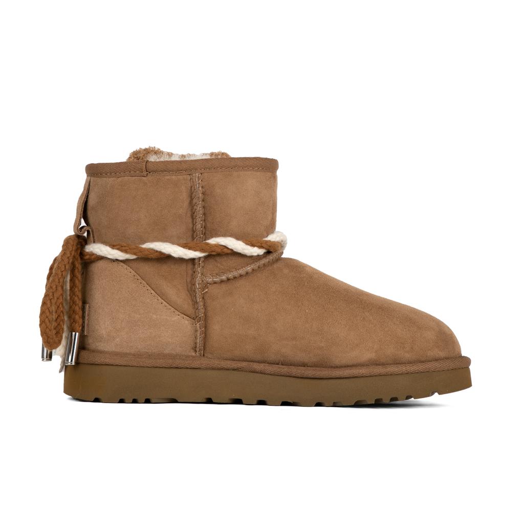 UGG CLASSIC ULTRA MINI Sheepskin Thermal Abrasion Resistant Slip Resistant Short Snow Boots Women's Brown 1016222-CHE(Team186-)