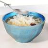 Pure Titanium Double-Wall Salad Bowl,Double-Layer Ice-Flake Cut Surface 12.5 cm Home Breakfast Bowl Food Tableware,Kitchenware