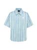 HYDROGEN Uni Stripe Pattern Graphic Short Sleeve Shirt
