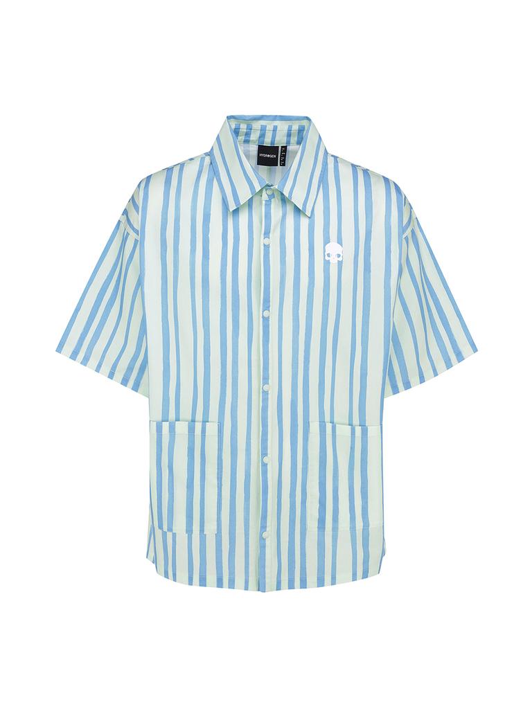 HYDROGEN Uni Stripe Pattern Graphic Short Sleeve Shirt