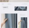 Modern Full Blackout Matcha Green Cotton Linen Curtains for Bedroom, Balcony, and Living Room