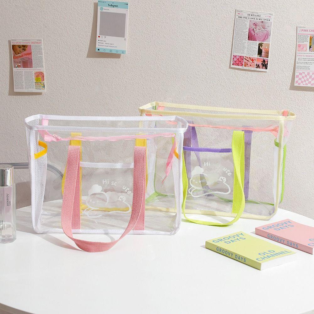 Pouch Swimming Fitness Bag Storage Bag PVC Transparent Bag Women Handbags Single Shoulder Bag