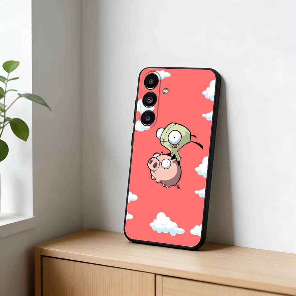 Cartoon I-Invader Zim Gir Phone Case For Samsung Galaxy A91,80,73,72 ,71,53,52,32 ,31,22,21s,20,Soft Black Case