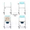 Foldable Household Toilet Seat Height adjustable Pregnant Women Toilet Aluminum Alloy Elderly Toilet Chair