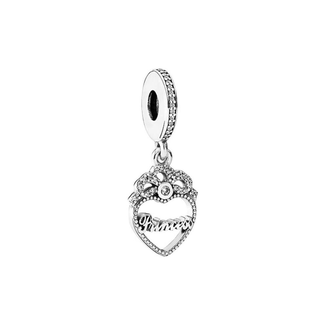 Pandora Letter Logo 925 Silver Pendant Women pendant 791962CZ Box