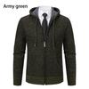 Youth Men's Hooded Knit Cardigan – Casual, Versatile Autumn/Winter Sweater Coat