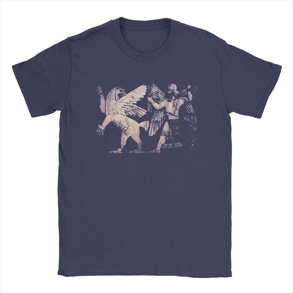 Sumerian Mythology Enki Enlil TShirt Men Chaos Monster Anu Sun God Fashion Cotton Tees Short Sleeve T Shirt Gift merchandise