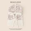 Sequined bald hat women's autumn and winter cute ear protectors lace up to show the face small wool knitted hat