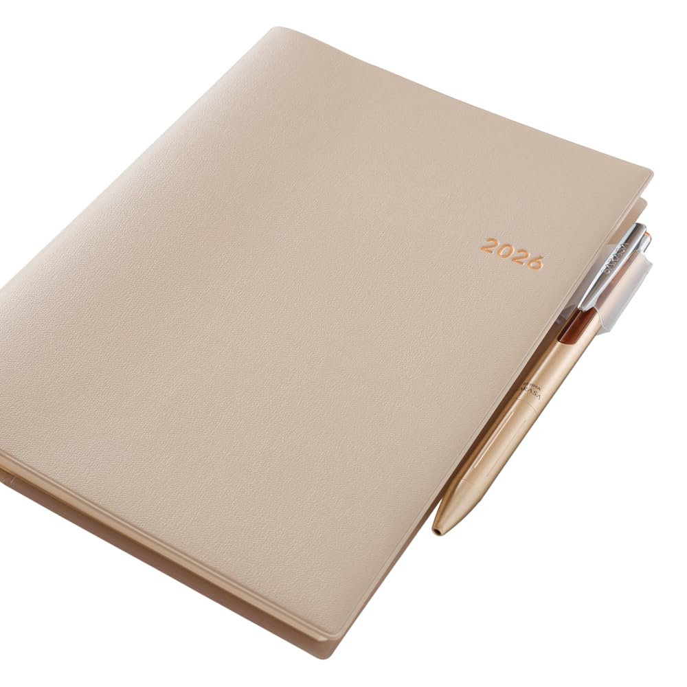 NOLTY April Weekly 9613 Planner, 2026, Start, A5, Trim, Beige,