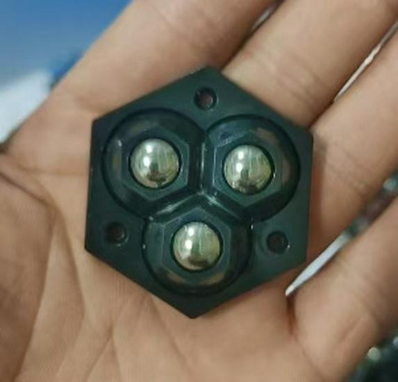 Ruota universale senza foratura per mobili: Ruota Girevole a Sfera Resistente all'Usura, Silenziosa e Portante.