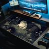 Podložka pod myš Žába Kouzelník Velká Kancelářská Gumová Podložka na Stůl XXL Herní PC Příslušenství Podložky pod Klávesnici Gumový Protiskluzový Podklad Dlouhá Podložka pod Myš