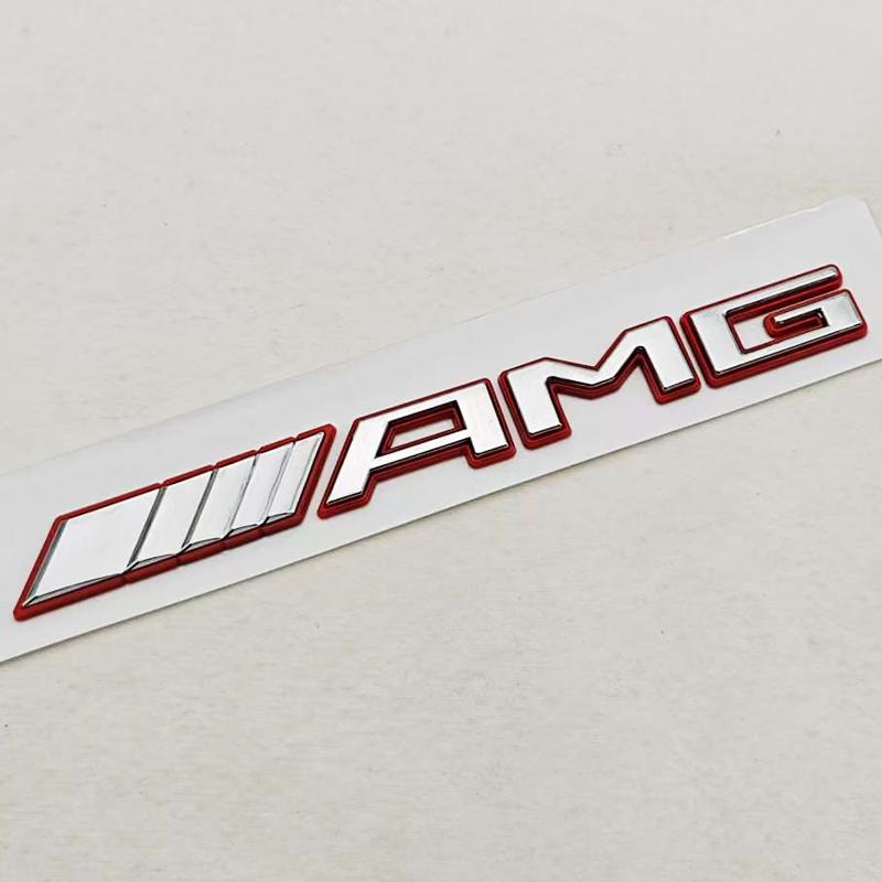 

3D ABS Car Letters Logo AMG Fender Side Emblem Badge Rear Tail Trunk Sticker Styling For Mercedes Benz AMG Auto accessories