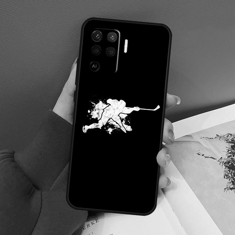 Ice Hockey Rink Sport Case For Oppo A77 A57 A17 A60 A80 A40 A74 A54 A94 A78 A98 A18 A38 A58 A96 A76 A16 A15 A5 Pro