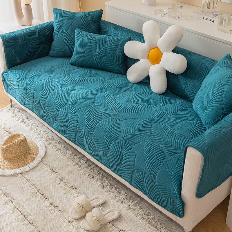 Simple Pure Cotton Sofa Cushion, Universal Cushion for All Seasons, Non-slip High-end Sofa Cover, Cover Cloth Cushion, Winter Style