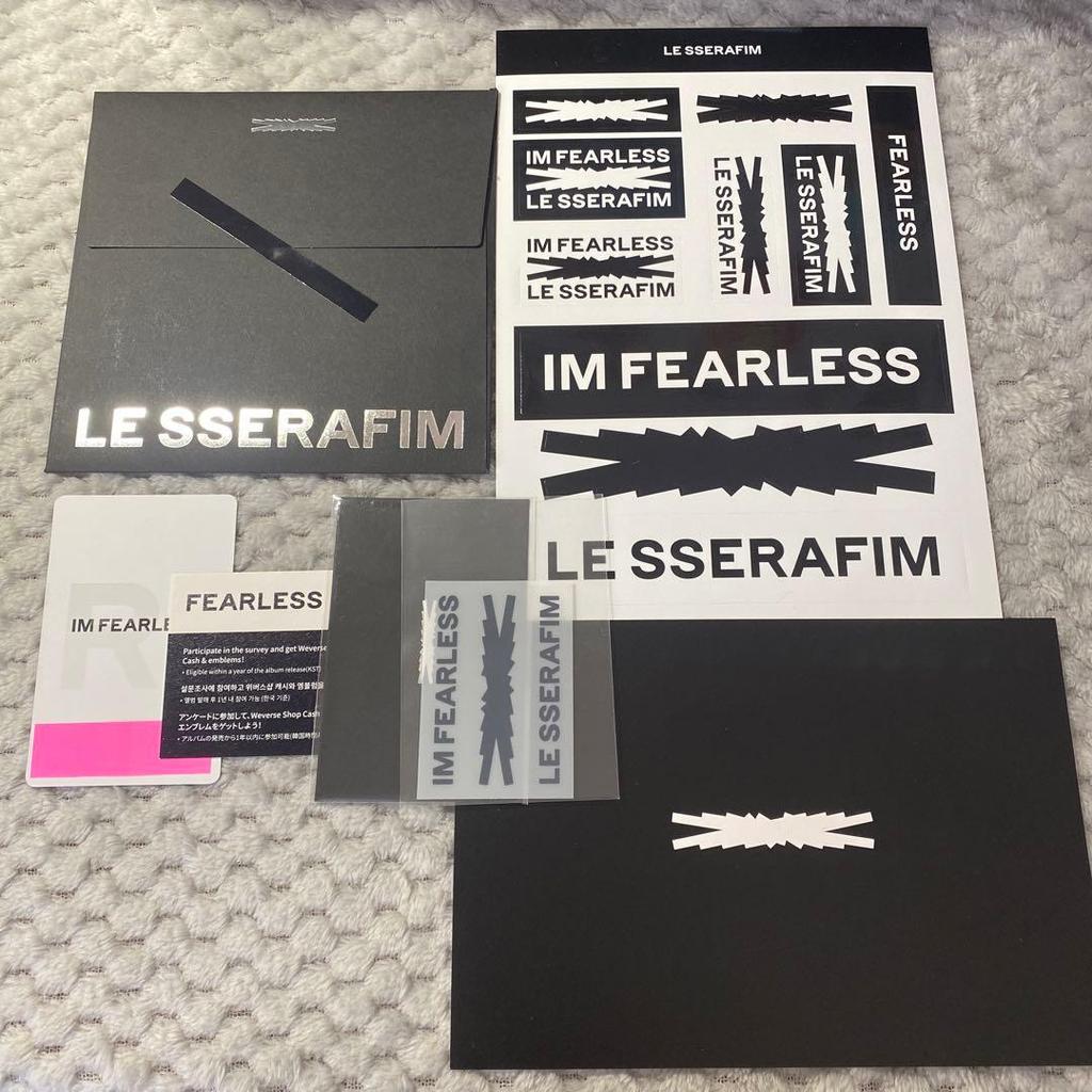 [USED] Le Sserafim CD FEARLESS Trading Card Available