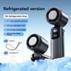 Ice Compress Handheld Fan Portable Outdoor Usb Digital Display Folding Refrigeration High Speed Violent Turbine Small Fan