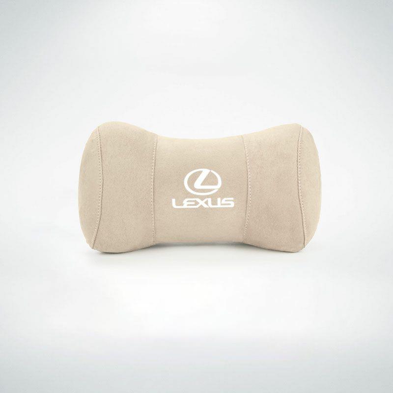 Car Seat Headrest Suede Neck Pillow For Lexus RX330 IS250 Ct200h ES300h RX350 IS300h Car Interior Removable Washable Headrest