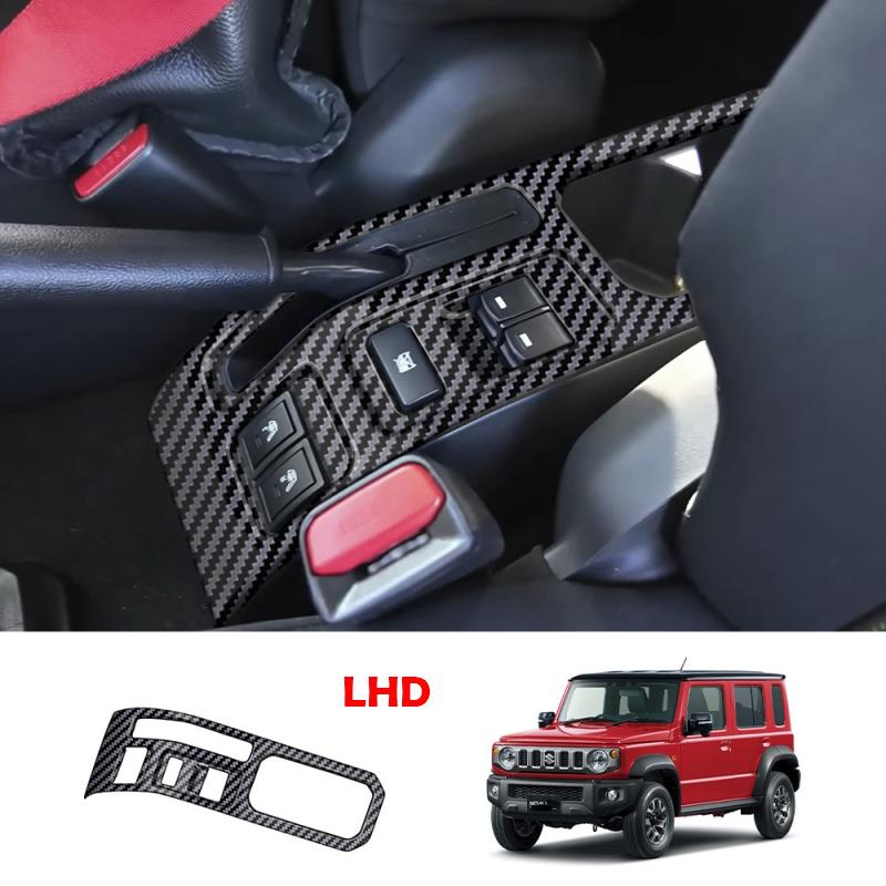 For Suzuki Jimny Nomade -2025 ABS carbonfiber door handle bowl window rise switch gear Handbrake AC vent Navigation cover