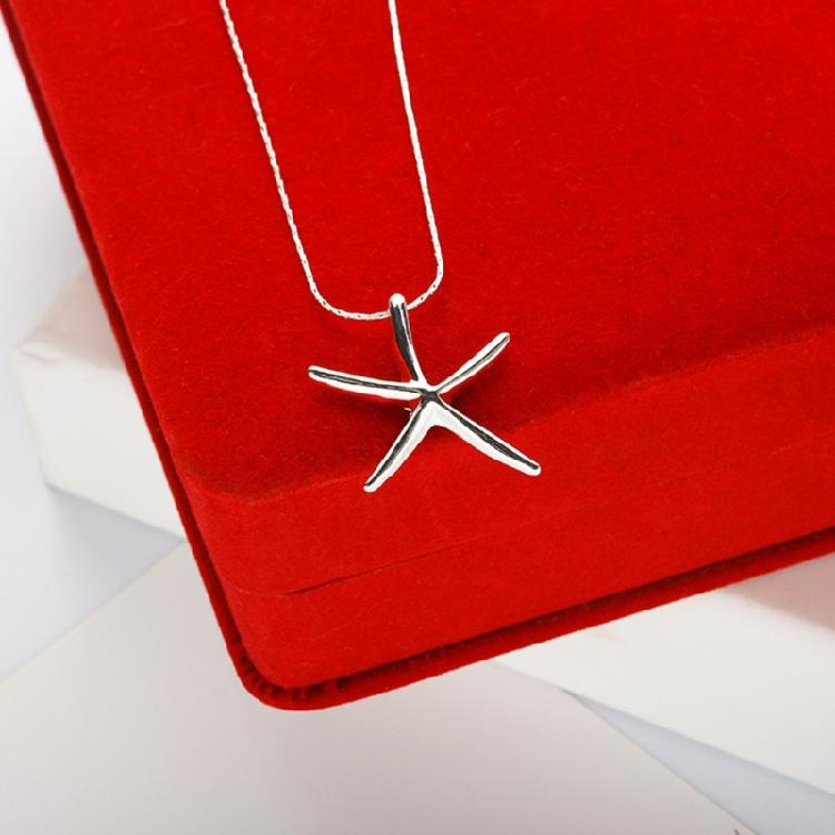 Starfish Pendant Choker Alloy Material Neck Jewelry Party Jewelry Beach Jewelry