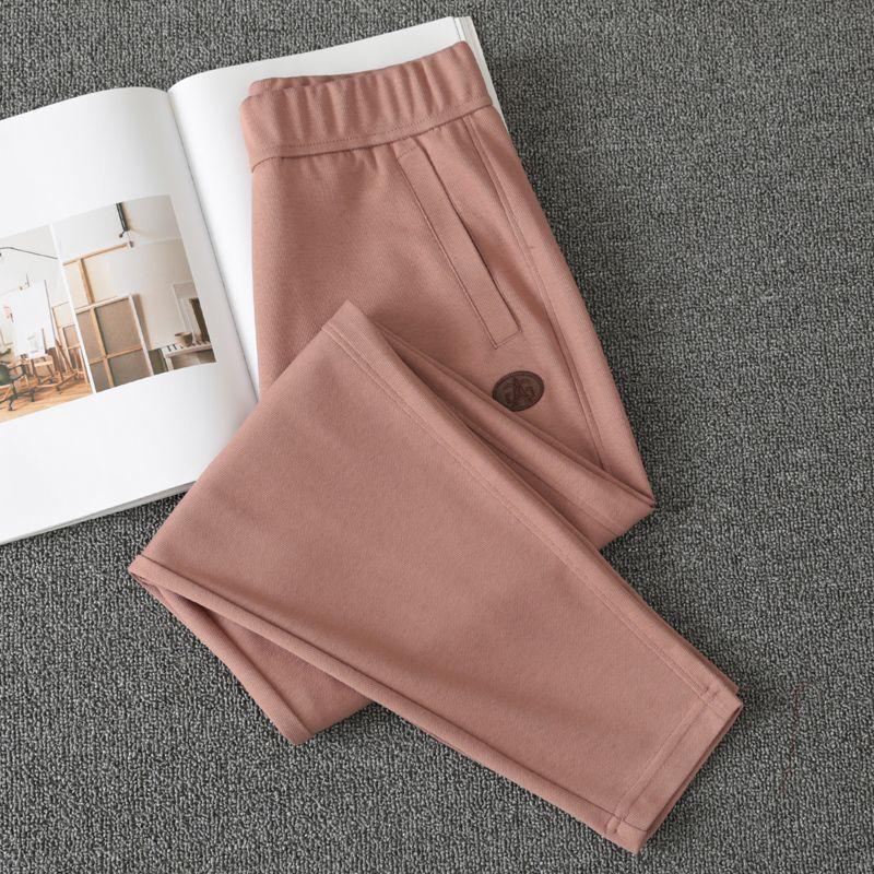 

Summer Leisure High Waist Loose Thin Track Pants Brown 4XL