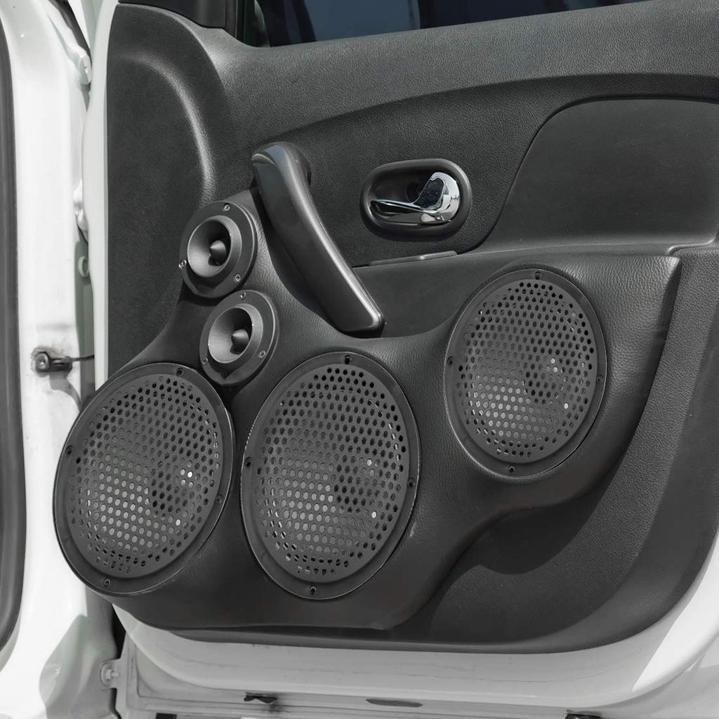 uxcell Speaker Grille Audio Speaker Cover Mesh Subwoofer Grille Plastic Car Black 2 Pack 5 Inch