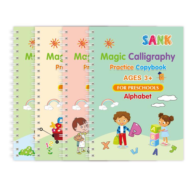 Multilingual Children s Groove Calligraphy Set: English, French, German, Arabic