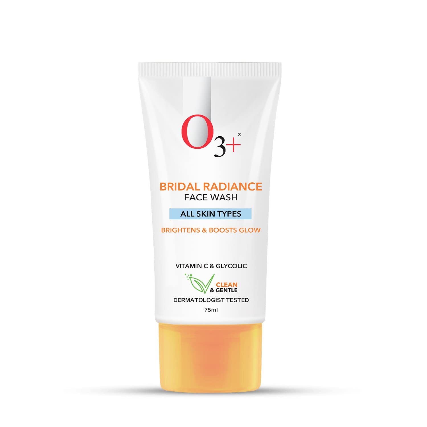 O3+ Bridal Radiance Facewash 75ml For All Skin Types Brightening Vitamin C Cleanser Pack of 1