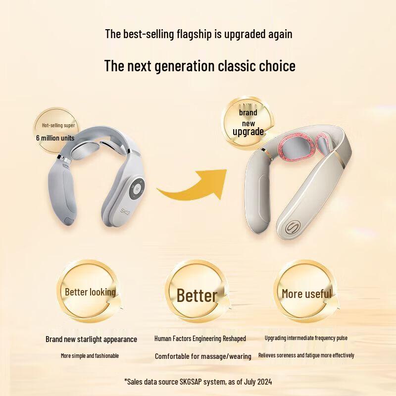 SKG Smart Neck Massager with Heat and App Control