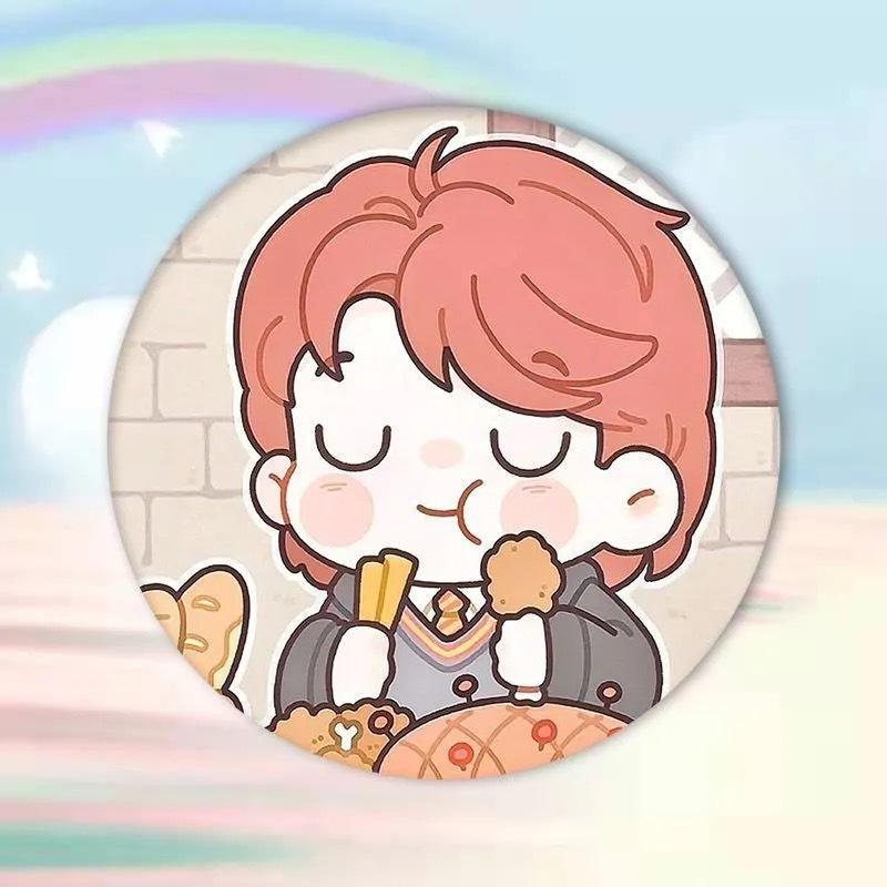Anime Q Version Badge Brooch
