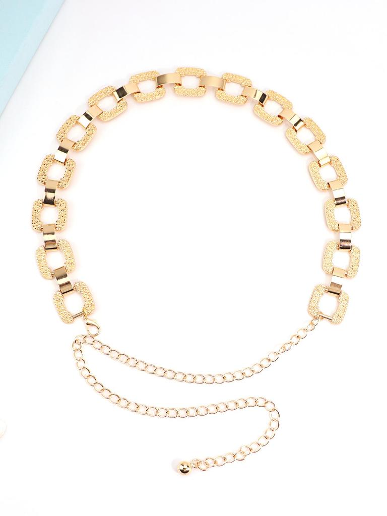 Elegant European and American Metal Waist Chain: Women's Luxury Jewelry Accessory