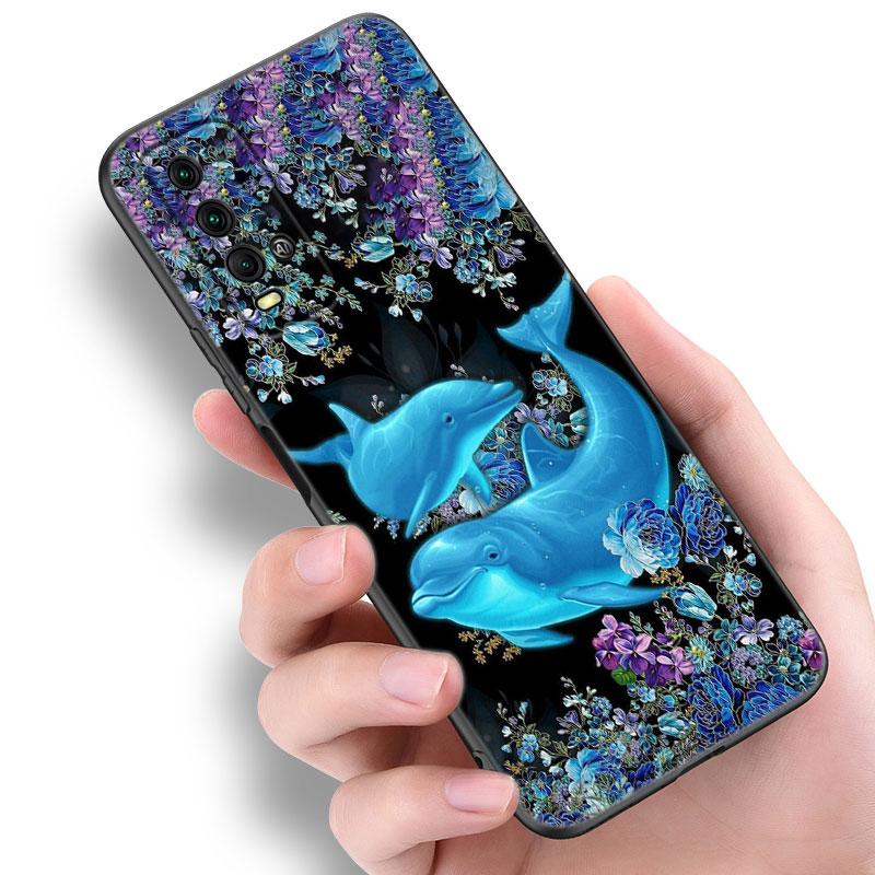 

Чехол для телефона Ocean Golphin Dance Jumping для Xiaomi Redmi Note 5 6 9T K20 K40 K50 Pro 7A 8A 9A 9C 9i 10A 10C A1 S2 TPU черный чехол Redmi Note 6(Pro)