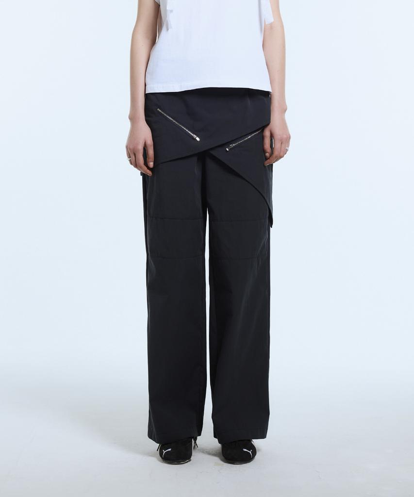 LARTIGENT L11 Wrap Skirt Pants(Navy)